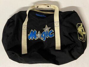 Vintage Rare NBA Licensed Orlando Magic Black Duffle Bag Mitchell & Ness Retro